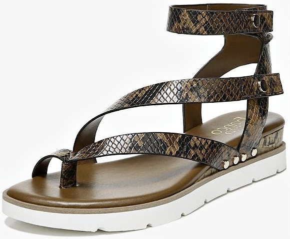 Snakeskin print hot sale sandals